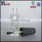 5ml round glass nail brush bottle with gold plastic nail polish brush cap