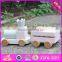 2016 new design wooden train pull toys for toddlers W05C076