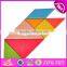 2017 New design kids creative mind puzzles wooden tangram shapes W11D006