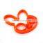 Bunny fried egg mold/pancake ring/multi shapes silicone egg shaper mold