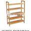 2016 New design bamboo storage shelf /customized high end bamboo corner shelf /modern bamboo shelf