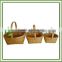 Guangxi Oval Handmade Wood Chip Picnic Basket with Handle