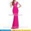 2016 new fashion custom design summer ladies long dresses , hot sale V neck sexy dress for women