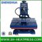 2016 Shenghua hot selling cheap swing heat press transfer machine with mini size 15*15cm, 23*30cm, 30*30cm