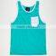 Wholesale 100 Cotton Fashion Plain Pocket Tank Top Men