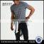 MGOO Top Quality O Neck Grey Stripe Stretch Cotton T Shirt Mens Slim Fit Fashion T Shirt