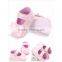 2017 beauty toddler infant dancing shoe bow flash princess costume kid shoe