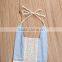 Lovely tassel sleeveless beach baby girls rompers summer newborn baby clothes