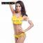 11 colors Swimwear Bikini petal custom swimwear with chest pad