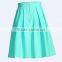 Hot Mint green design skater skirt women 2016