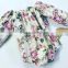 New Baby Long Sleeve Wear Frocks Designs Toddler Floral Vintage Jumpsuit With Peter Pan Romper Girls Clothing
