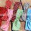 Latest fancy elastic soft stripe cotton bow tie custom children headband rabbit ears bowknot hair tie headband