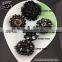 Big Size Resin Black Button Acrylic Beads Buttons For Clothing