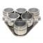 High Quality Useful 6pcs/Set Spice Stainless Steel Magnetic Cruet Condiments Spice Rack Pots Set For Spice
