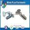 Taiwan M3 M12 M2.5-0.45 x 8mm DIN 7985 Phillips Drive Pan Head Grade A2 Stainless Steel Machine Screw with Hex Double Lock
