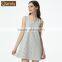 2017 Best Qianxiu Summer Sleeveless Striped Women Underwear Knit Cotton Comfy Pyjama Dress Nightgown Loungewear