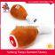 Drumstick shape plush dog toy with squeakers wholesale