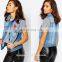 2016 Latest new design waistcoats online denim waistcoats