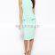CHEFON Funnel neck long tight dresses
