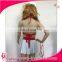 Popular White Sexy Nurse Costume Dress for Lady Halloween linger