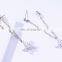 2017 Women's Creative Tassel Long Earrings Micro-diamond Shiny Star Zircon Stud Earrings