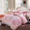 flannel bedding set 4pcs burnt-out flannel fleece