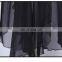 black chiffon high low irregularity black double layered dress for girls