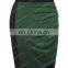 Grace Karin Stock Occident Womens High Stretch Splicing Pleated Hips-Wrapped Dark Green Short Pencil Skirt CL008929-1