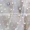 China suppliers beaded embroidery lace /3d beaded lace fabric/3d bridal beaded lace fabric for wedding dress