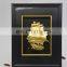 Good price for 3D Ship Model 24K Gold Photo Frame, Gold Picture frame For Wall Decoration