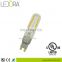 Factory price UL CE ROHS listed led filament bulbs 110v 230v dimmable g9 led bulb 2700k