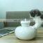 Luxury elevated customized stand ball ceramic dog pet feeding bowls cat water dispenser