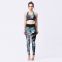 3D Print Sports Yoga Bra High Elastic Seamless Fashion Anti Cellulite Leggings Set