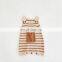2020 Ins Autumn Striped Sleeves Knitting Baby Bodysuits