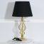 Unique design vintage gold desk decoration bedroom metal gold study lamp for reading