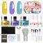 Private Label Nail Dipping Powder Starter Kit 3 Colors yellow blue purple Manufacture wholesale Dip