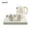 hotel equipment turkish electric tea kettle with tray set/electric kettle with keep warm tea