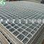 Galvanized metal grid panel steel grating