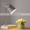 180 Turnable Led Desk Light Adjustable Black White Bedroom 12w Bedside Usb Table Lamp