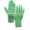 Sunnyhope  cheap gloves PU coated  finished  safety work gloves 13 gauge knitted liner floral