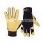 HANDLANDY Mens Luxury Genuine Deerskin Leather Motorcycle Driving Gloves Shooting Hunting Gloves Auto Mechanic Gloves