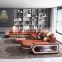 modern white leather sectional sofa set furniture coffee table tv stand sofa living room furniture with led light