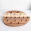 reusable kitchen use wooden egg tray tabletop display or refrigerator storage egg holder