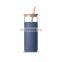 Food Grade Large Capacity High borosilicate Glass Water Bottle For Outdoor Portable Coffee Tea Tumbler Cup With Bamboo Lids