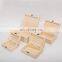 Solid Wood Box Flip Lid Custom Logo Rectangular Jewelry Box Storage
