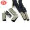 U shape metal aglet brass shoelace aglet drawstring buckle with cotton lace