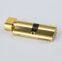 bright gold color oval shaped thumbturn single open euro profile brass lock cylinder