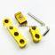 3PCS Aluminum Engine Spark Plug Wire Separator Divider Organizer Clamp Set