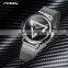 SINOBI Masculinity Multi-funtion Wristwatch Iron Triangle Dial Design Quartz Watch Wristwatches men watch luxury S9830G-D