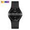 SKMEI 1421 wholesale cheap price PU band waterproof gold silver black quartz watch for men